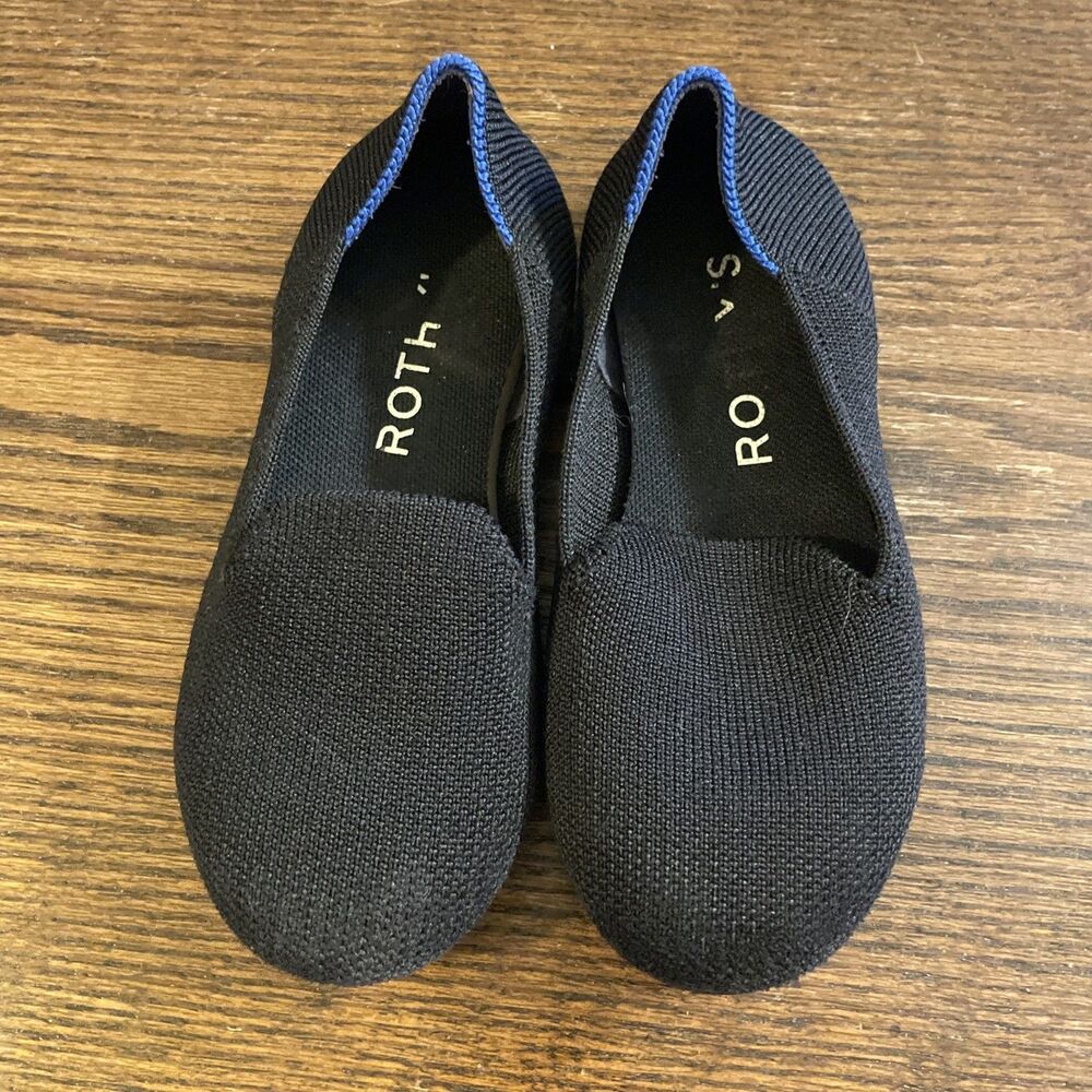 Rothys Kids Loafers Black The Kid Slip On Flats Shoes Size 11 Ballet Flat
